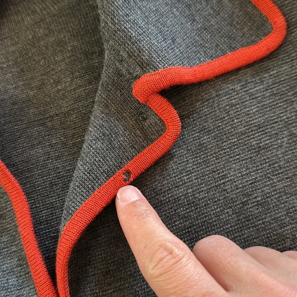 Vintage Gia Ninno Gray Button Wool Long Cardigan Sweater Size 12 - Picture 9 of 9